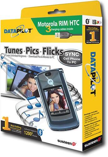 Angle Standard. Susteen - Data Pilot Back-Up and Sync Kit for Most Motorola Cell Phones.