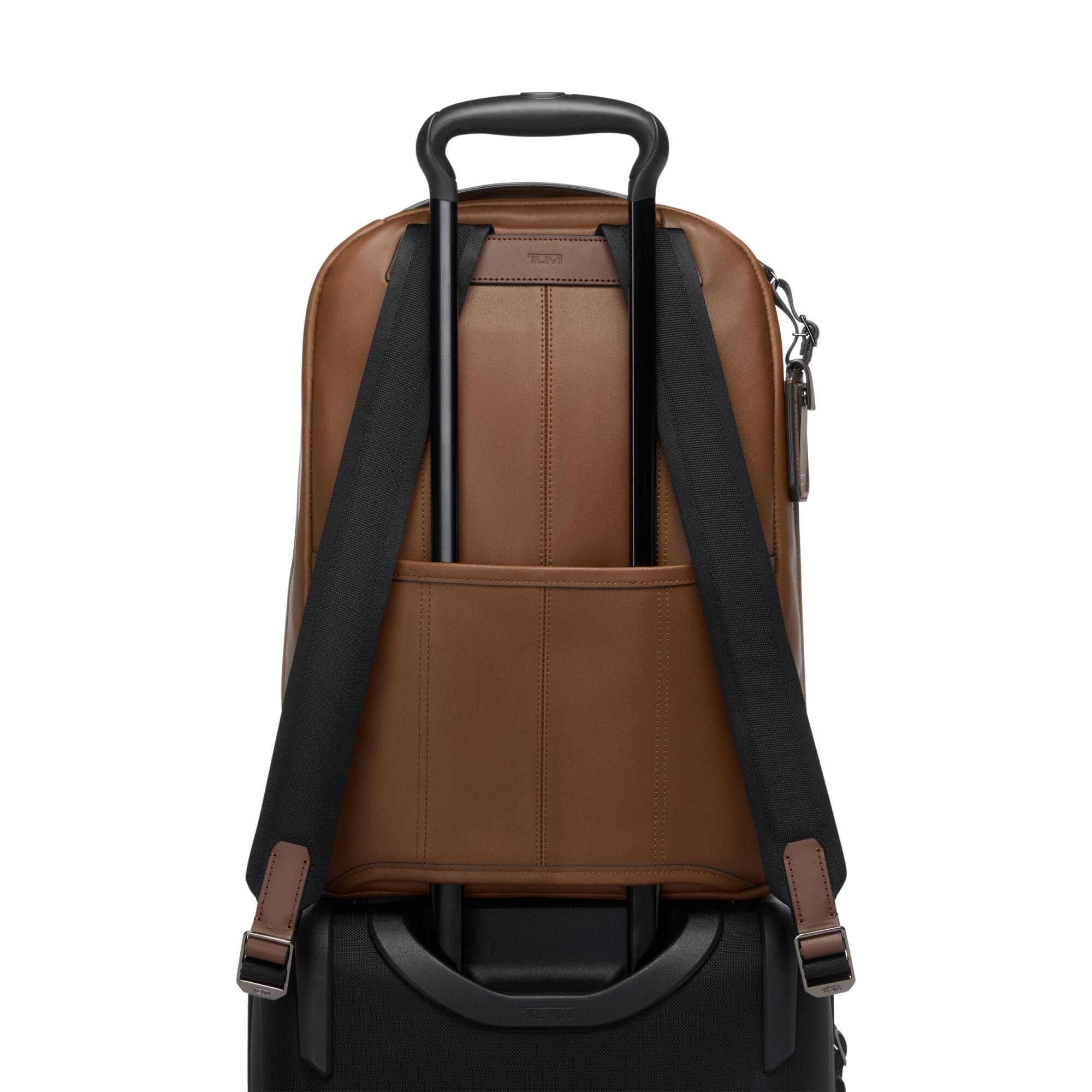 Back. TUMI - Harrison Bradner Backpack Fits Up to 14" Laptop - Cognac Bombe.