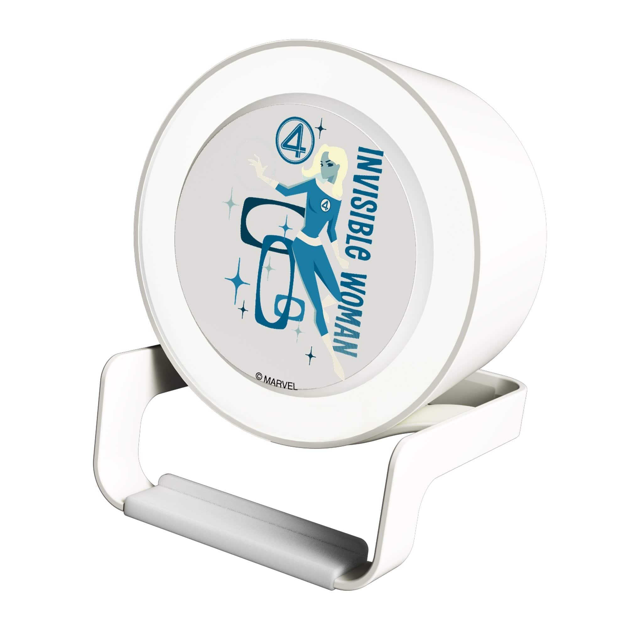 Keyscaper - Marvel Badge Night Light Charger and Bluetooth Speaker - Invisible Woman