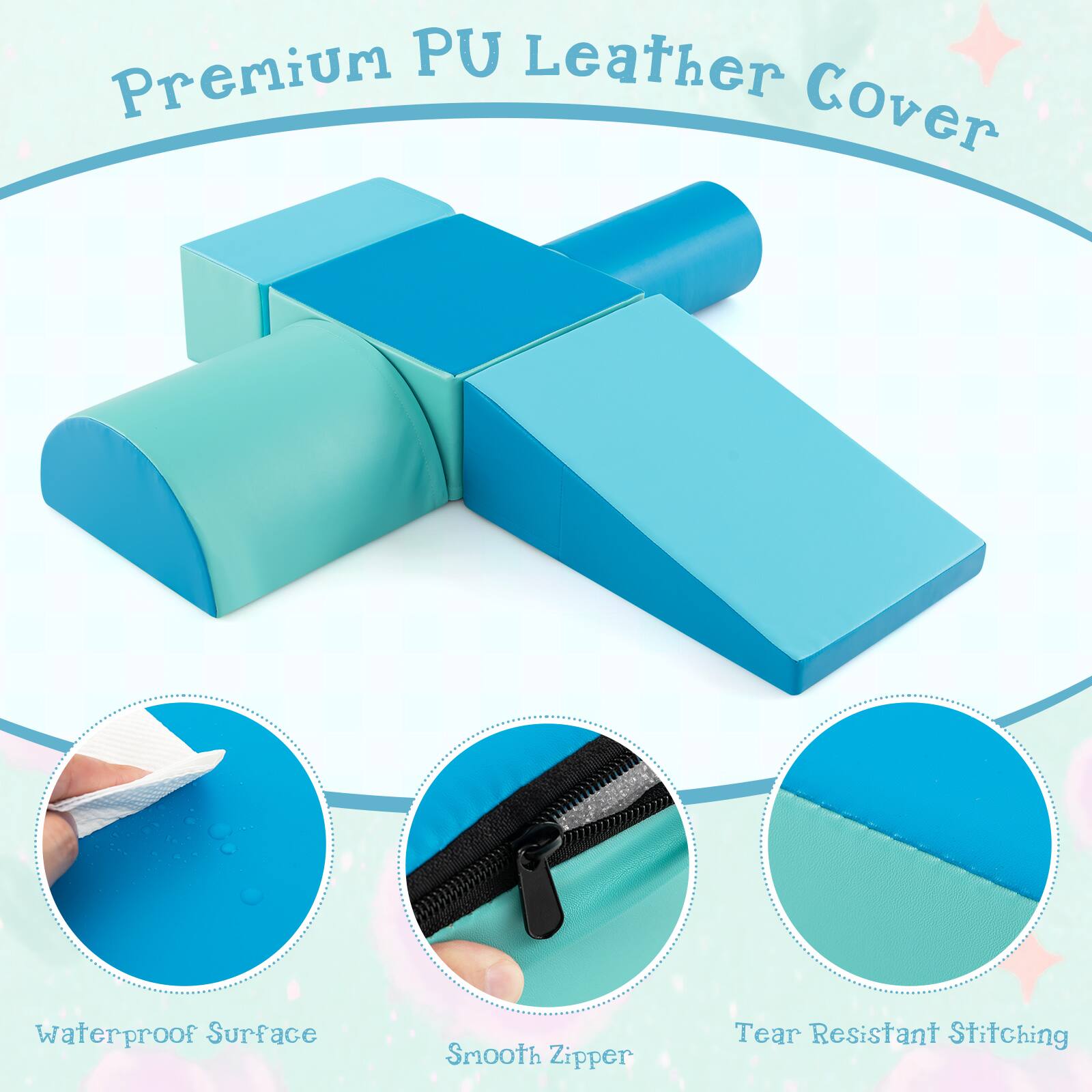Premium PU Leather Cover

- Waterproof Surface
- Smooth Zipper
- Tear Resistant Stitching