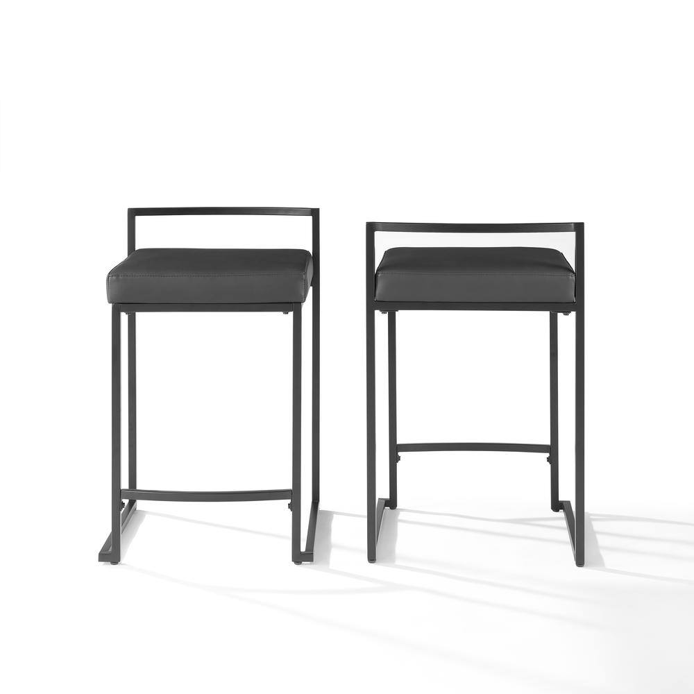Crosley Furniture - Harlowe 2-Piece Counter Height Bar Stool Set - 2 Stools - Black price history on PriceWatchPro