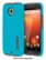 Front Zoom. Incipio - DualPro Hard Shell Case for Motorola Moto X (2nd Generation) Cell Phones - Cyan.