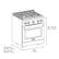 36" - 37 1/2" (914 mm - 953 mm)
Depth Without Handle: 27 3/4" (705 mm)
Depth Including Handle: 29 1/4" (743 mm)
30" (762 mm)
