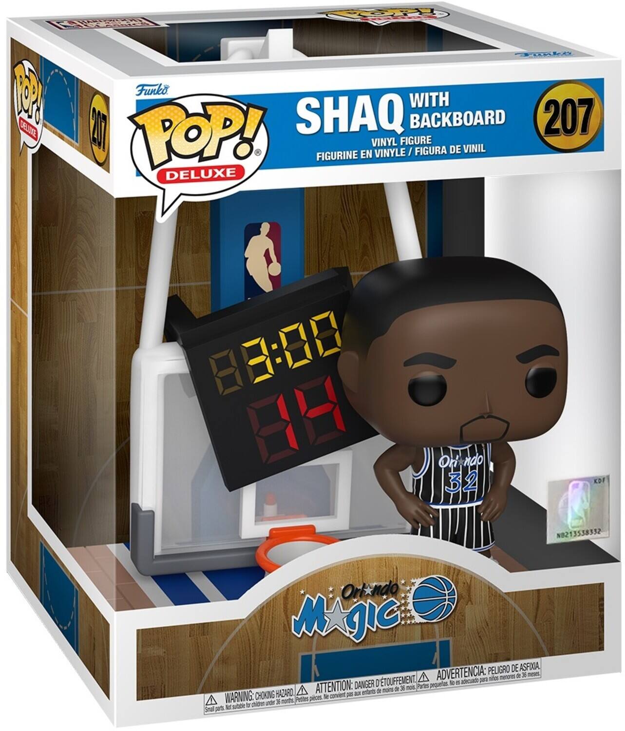 POP! SHAQ WITH BACKBOARD 207 VINYL FIGURE / FIGURA DE VINIL FIGURINE EN DELUXE 88:08 Ori.ndo 32 KDF NB213538332 Orixndo M MAgic WARNING: CHOKING HAZARD DANGER: CHOKING HAZARD ATTENTION: DANGER D'ETOUFFEMENT ADVERTENCIA: PELIGRO DE ASFIXIA