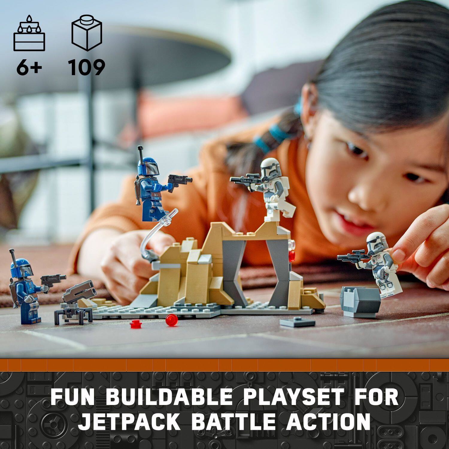6+109 FUN BUILDABLE PLAYSET FOR JETPACK BATTLE ACTION