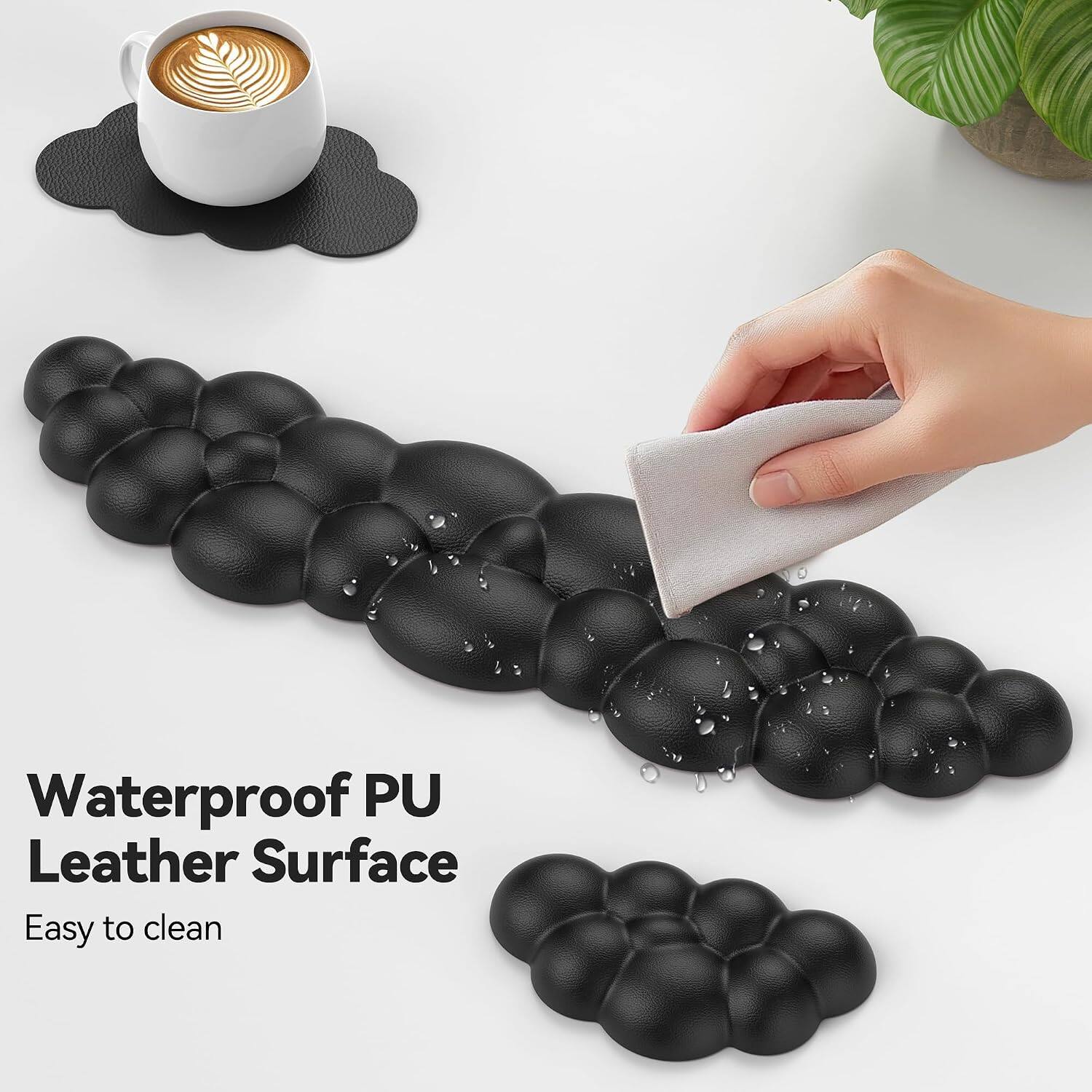 Waterproof PU Leather Surface  
Easy to clean