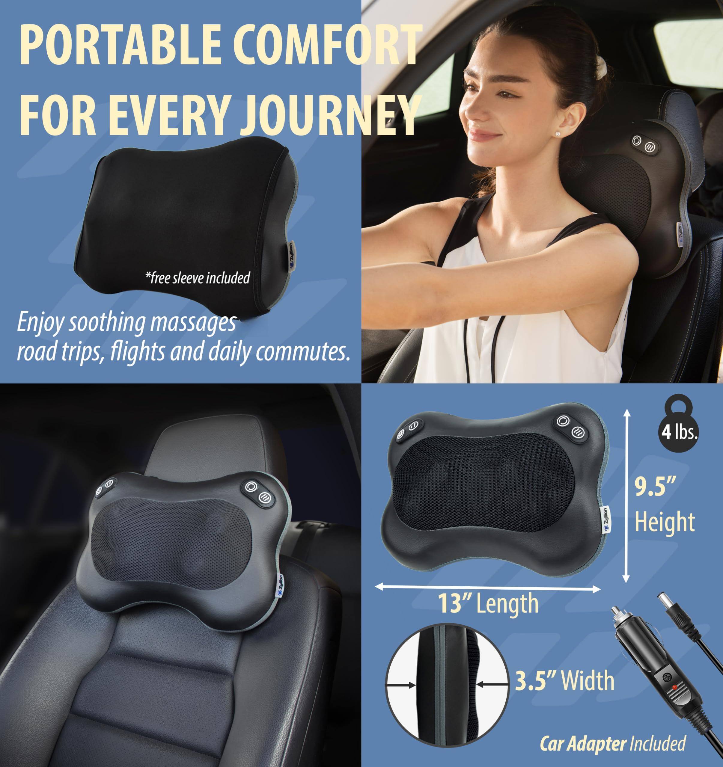 PORTABLE COMFORT FOR EVERY JOURNEY

*free sleeve included

Enjoy soothing massages on road trips, flights and daily commutes.

4 lbs.
9.5" Height
13" Length
3.5" Width

Car Adapter Included