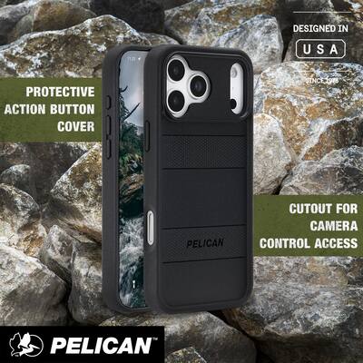 Pelican - Protector Case with MagSafe for Apple iPhone 17 Pro Max - Black Pelican - Protector Case with MagSafe for Apple iPhone 17 Pro Max - Black