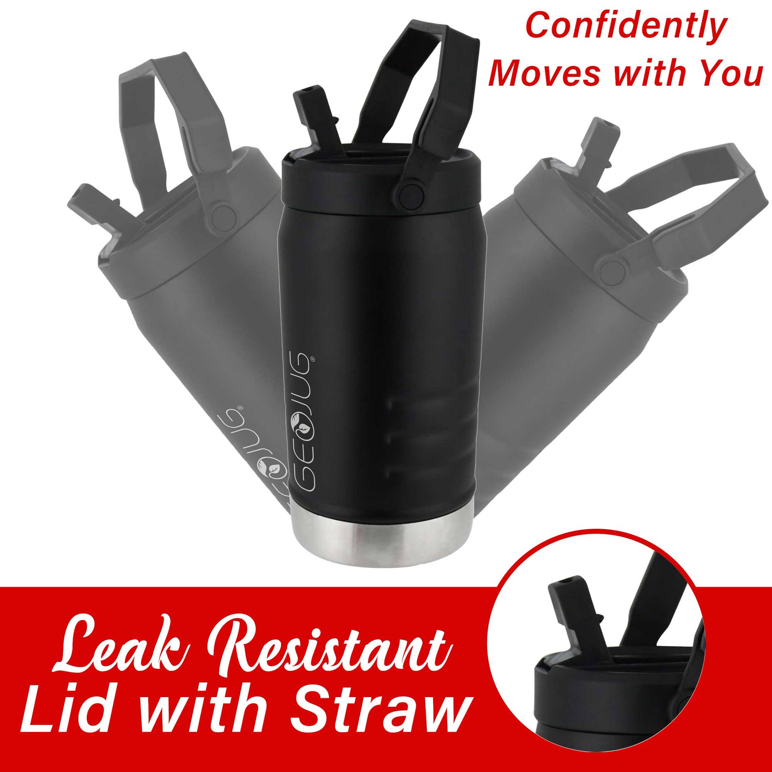 Confidently Moves with You  
TOJUG GEOJUG Leak Resistant Lid with Straw