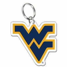 WinCraft - West Virginia Mountaineers Premium Acrylic Core Key Ring - Multicolor