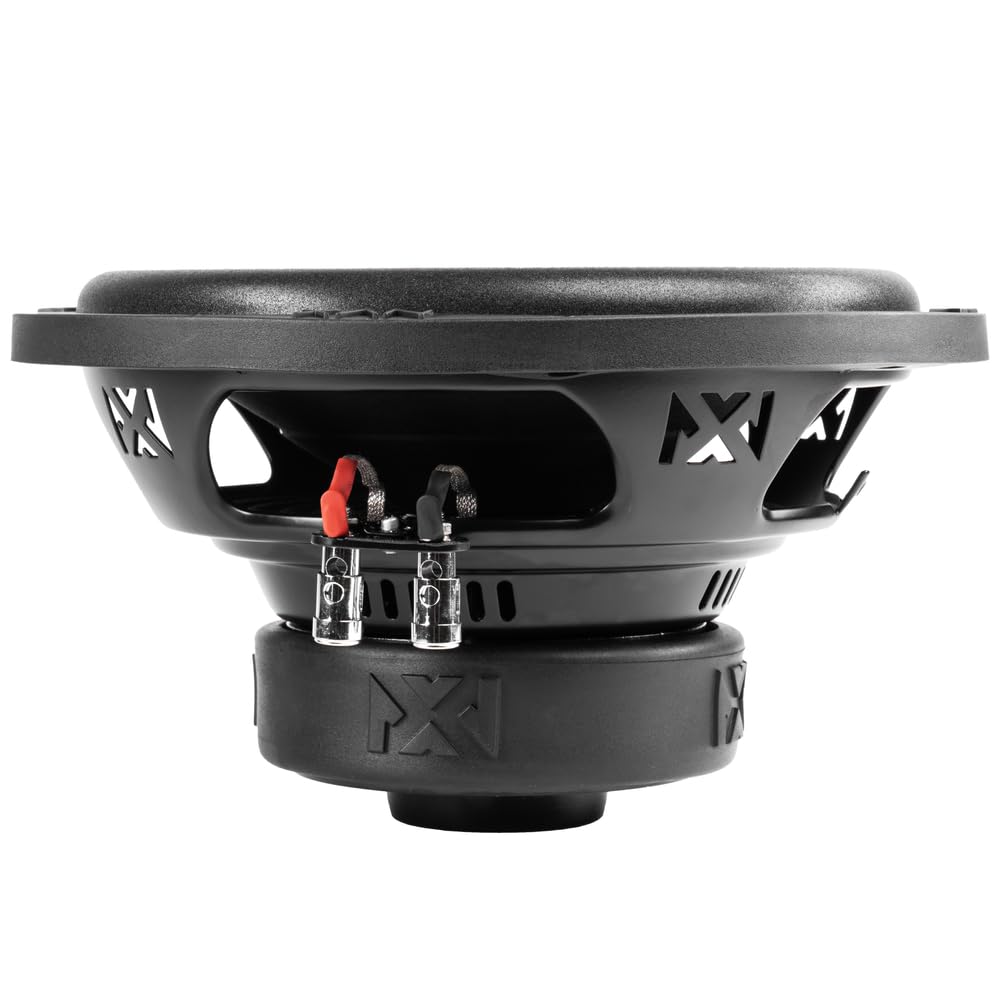 Left. NVX - ESW104 500W Peak (250W RMS) E-Series 10in Single 4-Ohm Car Subwoofer.