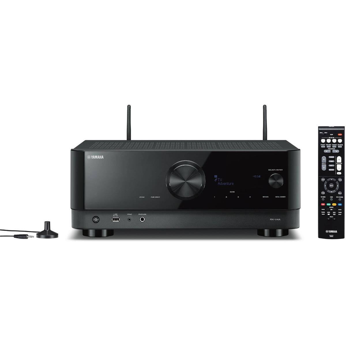 YAMAHA  
SELECT/ENTER  
TV Adventure  
SOME  
AN  
a  
.  
a  
SUN  
MINO: -  
or  
LUE  
-  
PHONES  
"  
RX-V4A  
1