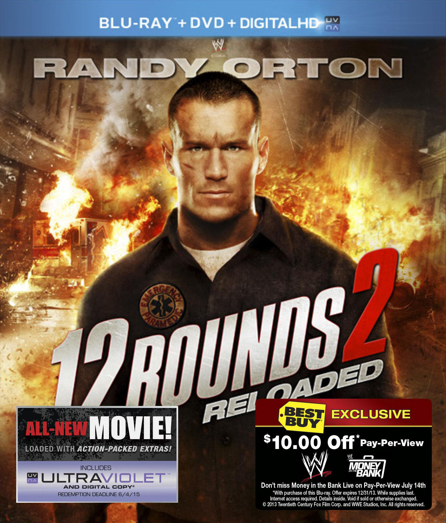 Best Buy: 12 Rounds 2: Reloaded [Blu-ray/DVD] [UltraViolet