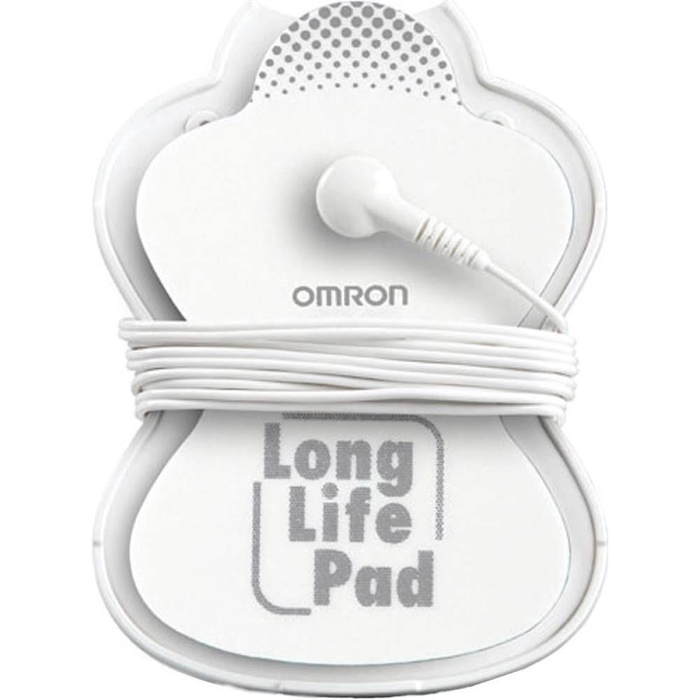 Front. Omron - Large Long-Life Pads (2-Pack) - White.