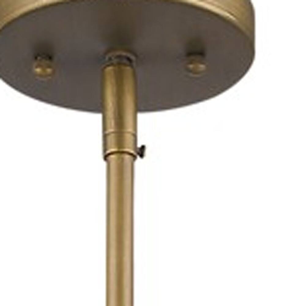 Back. Hivvago - Hivvago Brushed Gold Metal Cage Hanging Light - Gold.