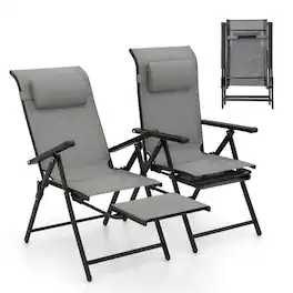 Kadyn - Lounge Chair Outdoor, Patio Lounge Chair - Perfect for Outdoor Living Spaces - Gray