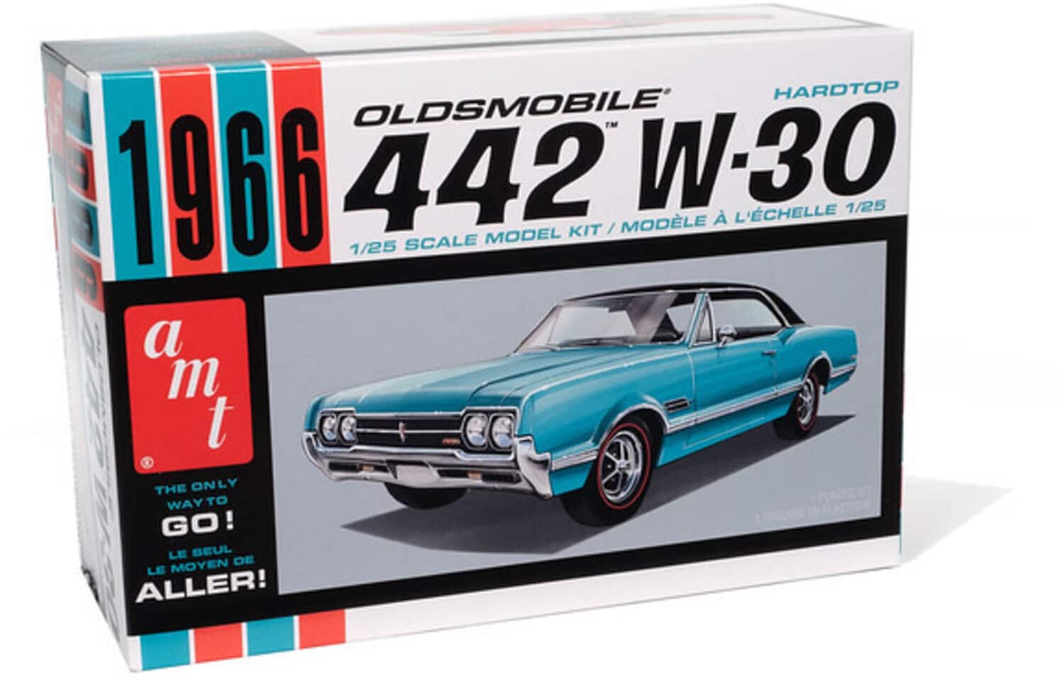 PopMarket - AMT 1966 Oldsmobile Olds 442 Hardtop 1/25 Scale Model Kit - COLLECTIBLES - Multicolor price history on PriceWatchPro
