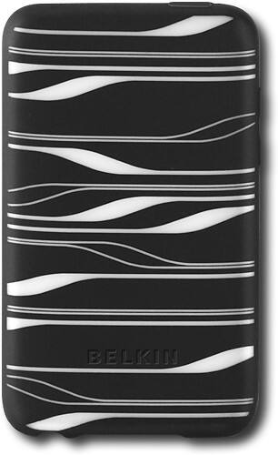 Front Standard. Belkin - Sonic Wave Sleeve for 2nd-Generation Apple® iPod® touch - Black/White.