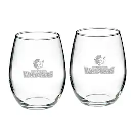 Jardine - Linfield Wildcats 21oz. 2-Piece Stemless Wine Glass Set - Multicolor