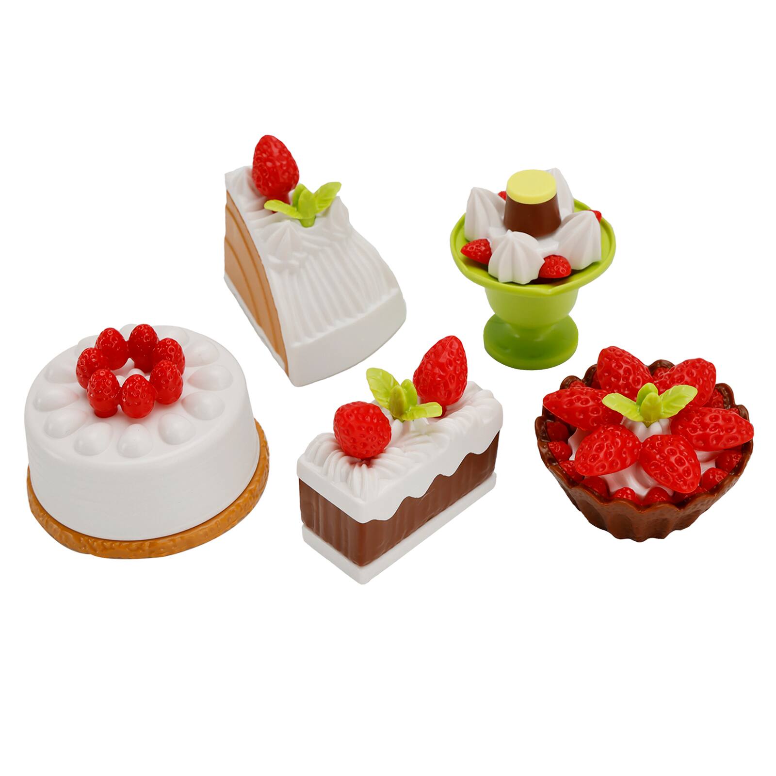 Alt View 5. Topteng - 34-Piece Kids Pretend Food Set -Simulation Dessert, Ice Cream & Bread Toys for Creative Role Play, Gift for Boys & Girls.