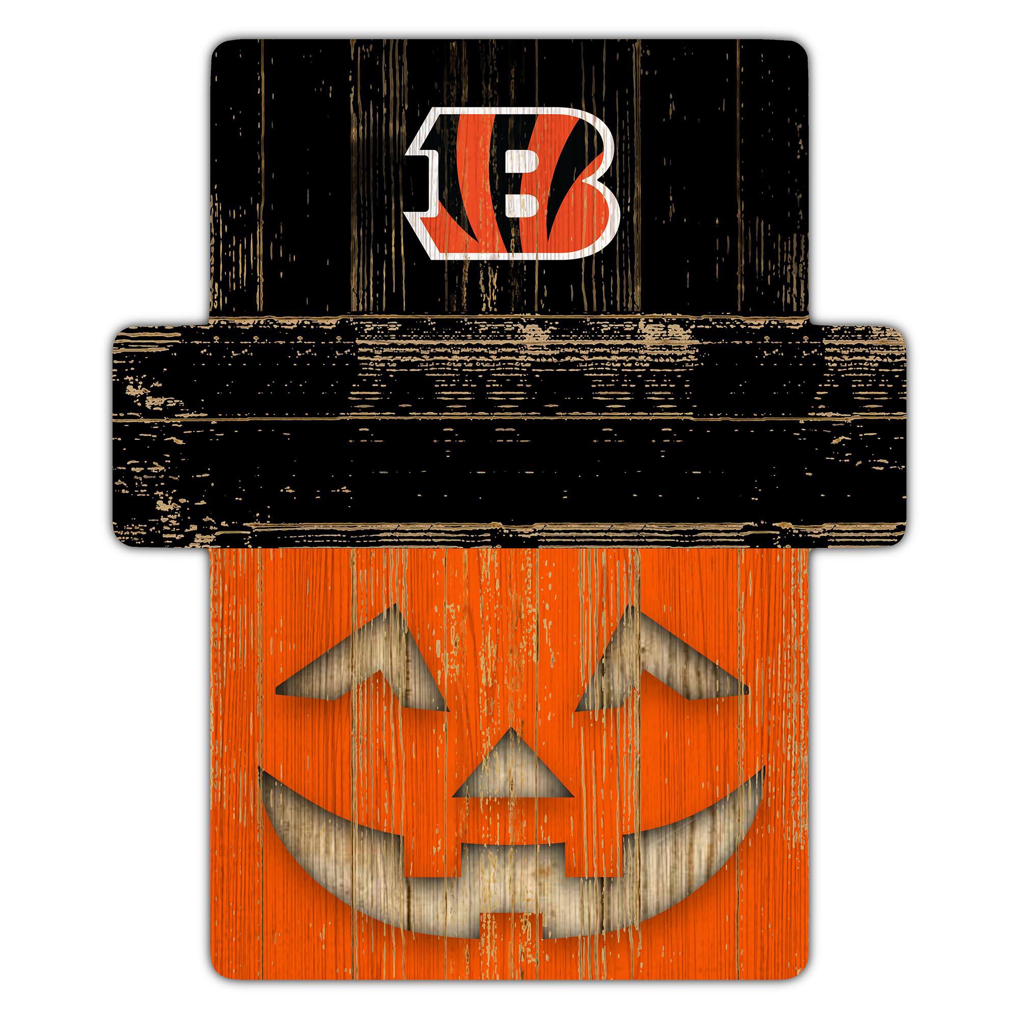 Fan Creations - Cincinnati Bengals 12" x 12" Jack-O-Lantern Display - Orange
