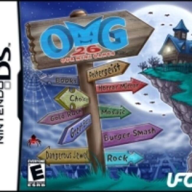 Sure, here is the corrected and grouped text from the image:

- OMG 26
- Poltergeist
- Horror Mirror
- Mosaic
- Burger Smash
- Dangerous Street
- Rock
- Gold Rush
- Ghost
- Castle
- Books
- UFO - E (Everyone)