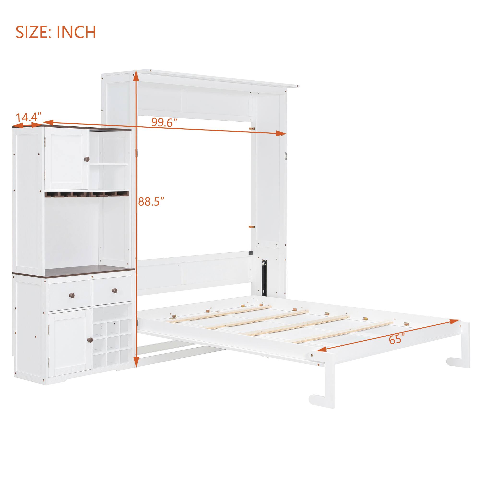 SIZE: INCH  
14.4" 99.6" 88.5" 65"