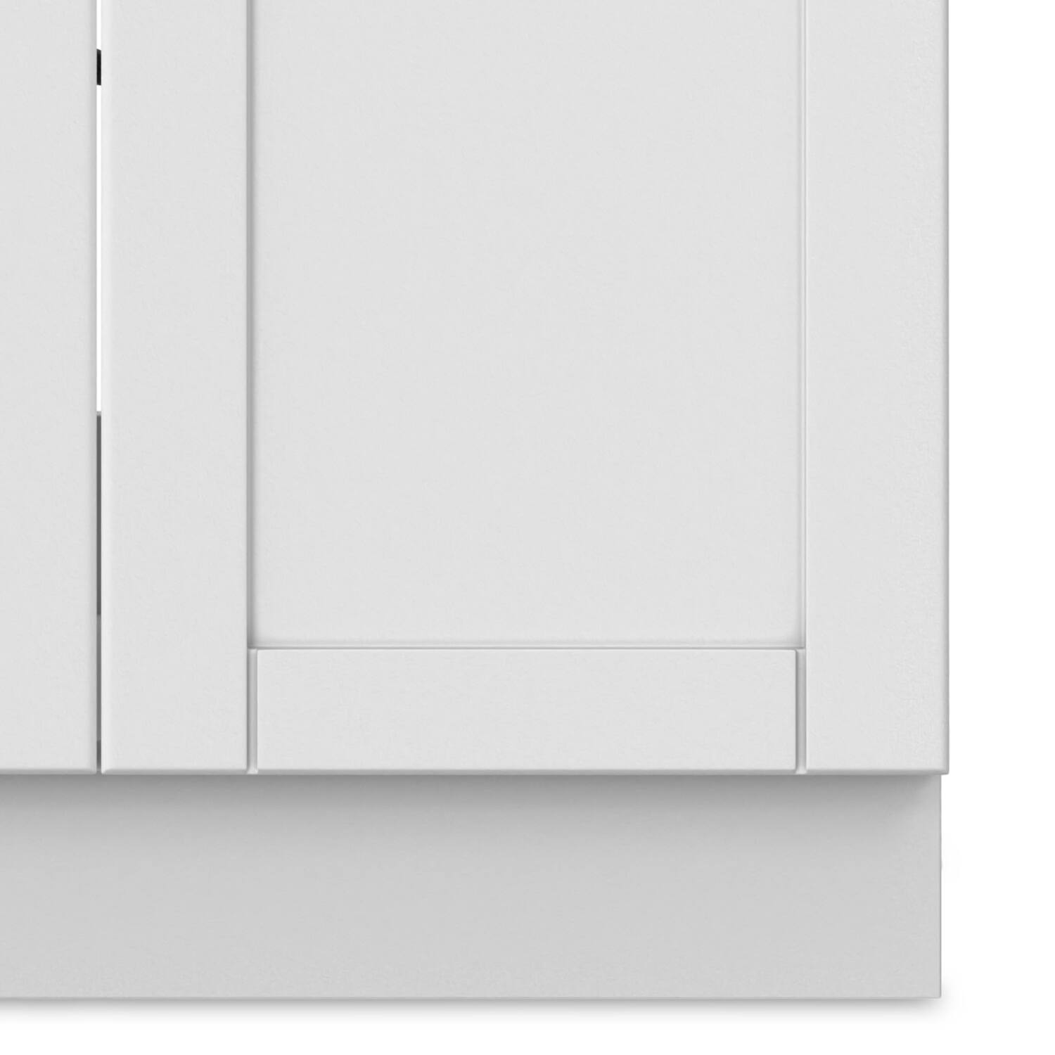 Alt View 6. Simpli Home - Kyle All-In-One 28-inch Laundry Utility Sink and Cabinet and ABS Sink - Pure White.