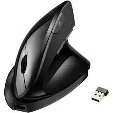 Front. Adesso - Adesso iMouse V30 Mouse - Optical - Wireless - 30 ft - Radio Frequency - 2.40 GHz - Rechargeable - USB - 2400 dpi - Black.