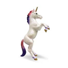 Breyer - CollectA 1:18 Scale Model Horse | Unicorn Foal Rearing Rainbow - White