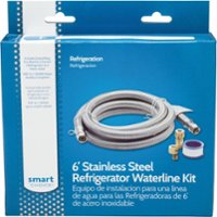 Smart Choice - Stainless-Steel Refrigerator Waterline Kit Required for Hook-Up - Silver - Front_Zoom