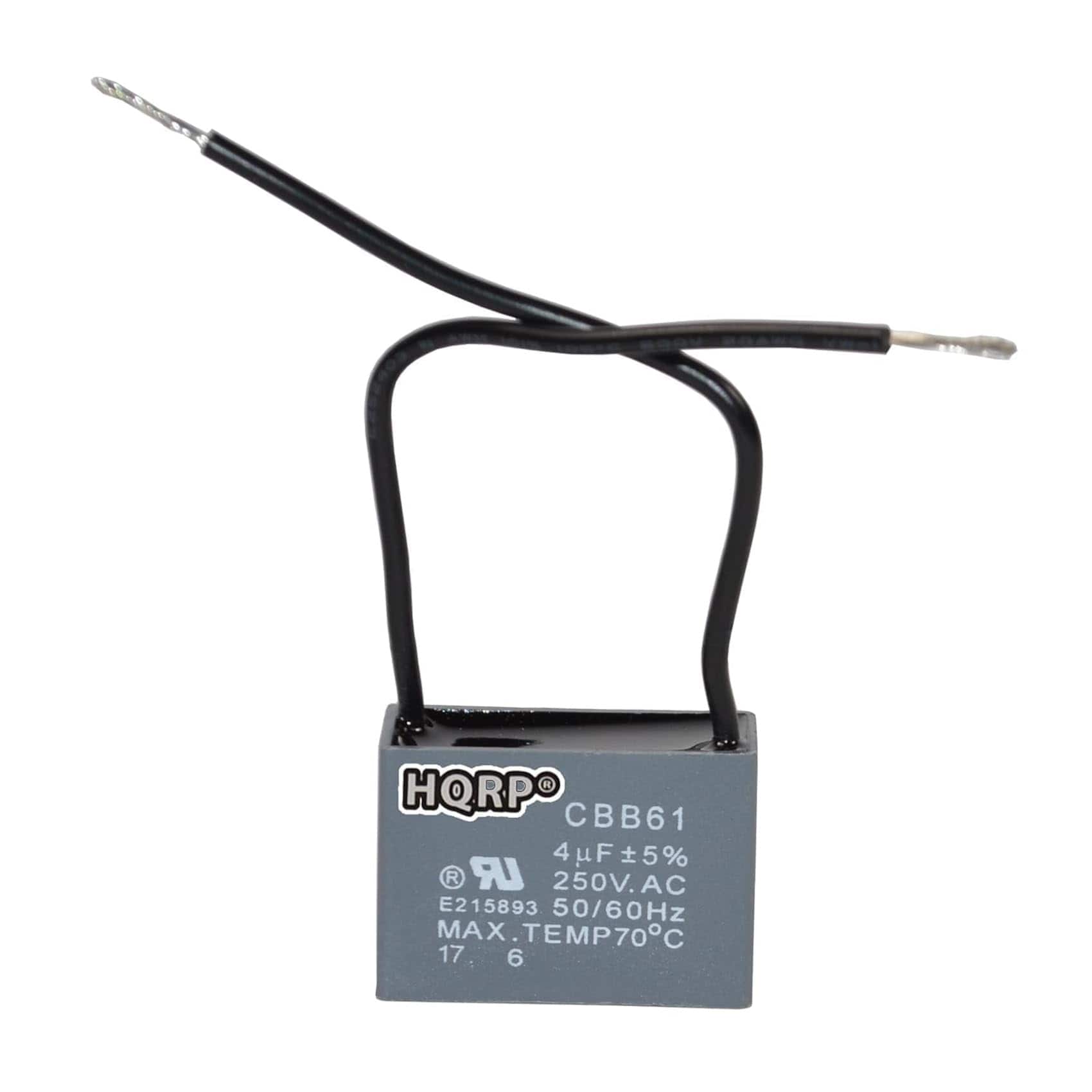 HQRP - Ceiling Fan Capacitor CBB61 4 uF 2-Wire 250 VAC UL Listed Replacement for Hunter price history on PriceWatchPro