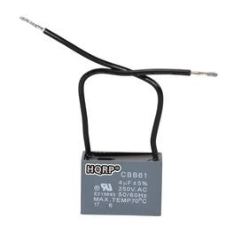 HQRP - Ceiling Fan Capacitor CBB61 4 uF 2-Wire 250 VAC UL Listed Replacement for Hunter