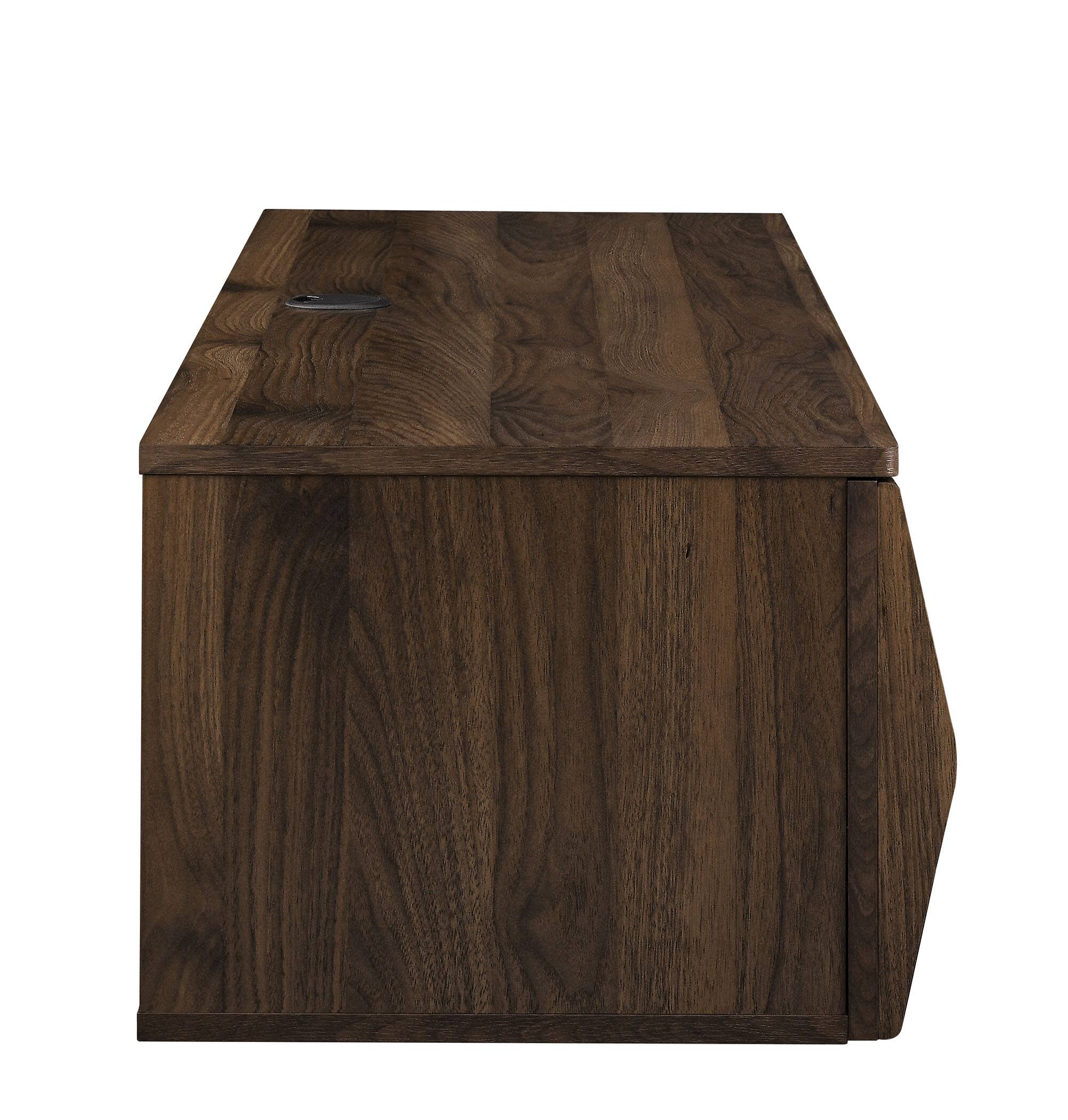 Back. Modway - Vaughn 64" Wall Mount TV Stand by Modway - Walnut.