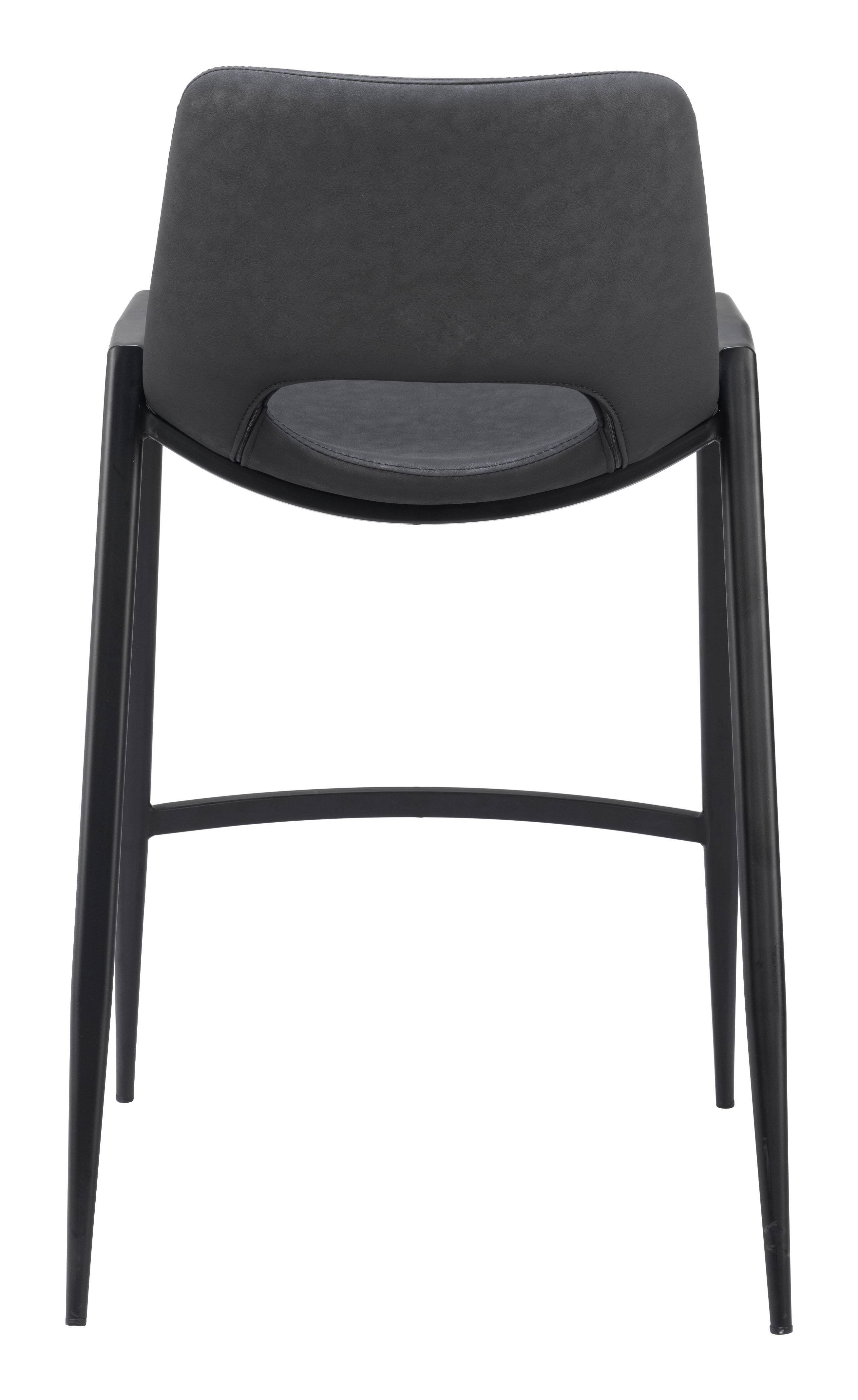 Alt View 2. Hivvago - Desi Counter Stool (Set of 2) Black - Black.