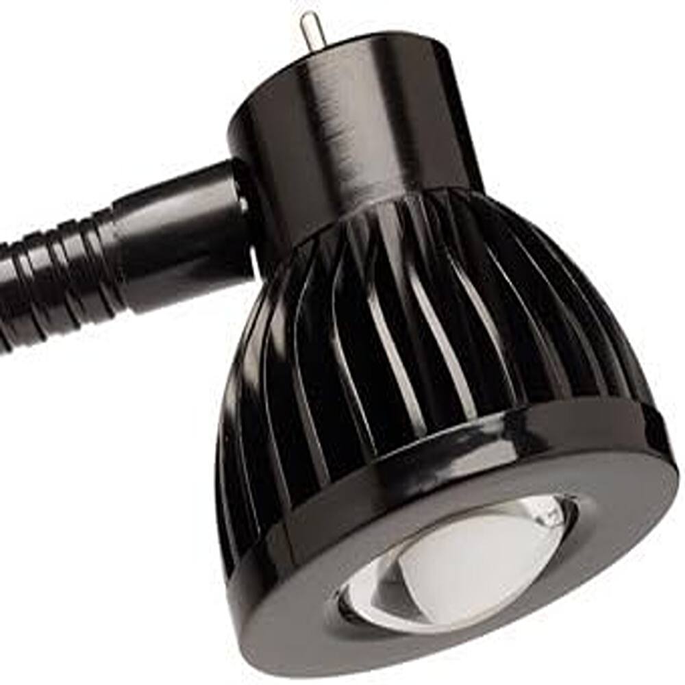 Alt View 1. Schertz - 30" Long Swing Arm Desk Lamp with Clamp, Adjustable Metal Architect LED Task Light, Folding Twin-Arm Clip-On Table Lamp, - Black.