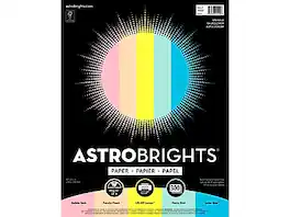 Astrobrights - Colored Paper, 24 lbs, 8.5" x 11", Sprinkle Colors, 300 Sheets/Pack - Assorted Colors
