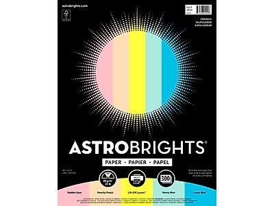 Astrobrights - Colored Paper, 24 lbs,  8.5" x 11",  Assorted Sprinkle Colors, 300 Sheets/Pack (94000) - Assorted Colors