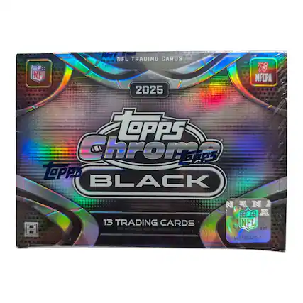 NFL TRADING CARDS TS NF NFLPA 2025 Topps Chrome Black 13 TRADING CARDS PACKS WITH A SPECIAL INSERT MAY CONTAIN LESS CARDS N 2 :: HO: A NFL VOF G172032357