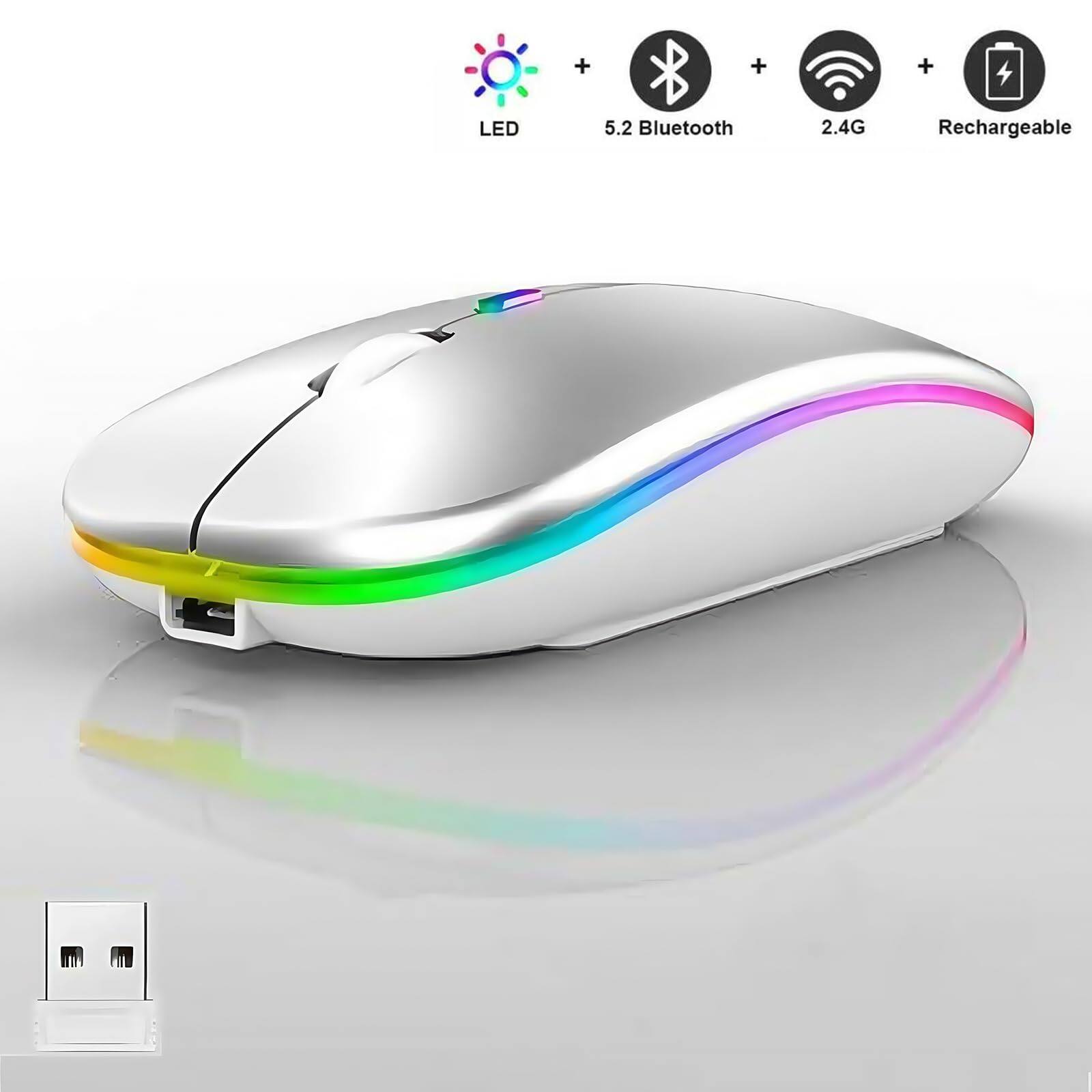LED + 5.2 Bluetooth + 2.4G + Rechargeable
