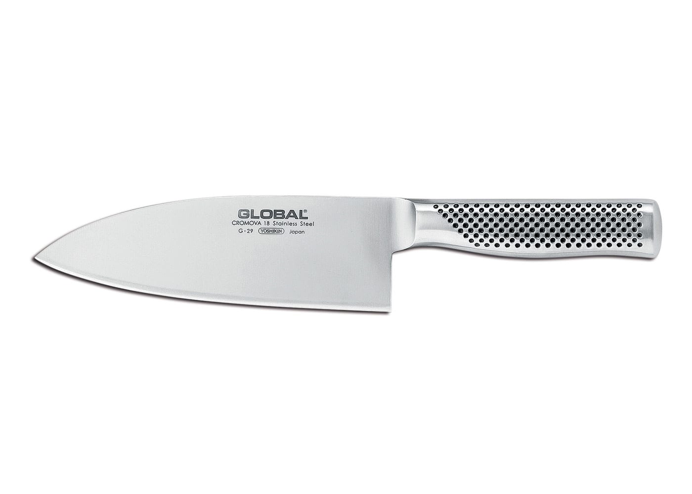 Global - 7-Inch Wide Chef's Knife - Silver
