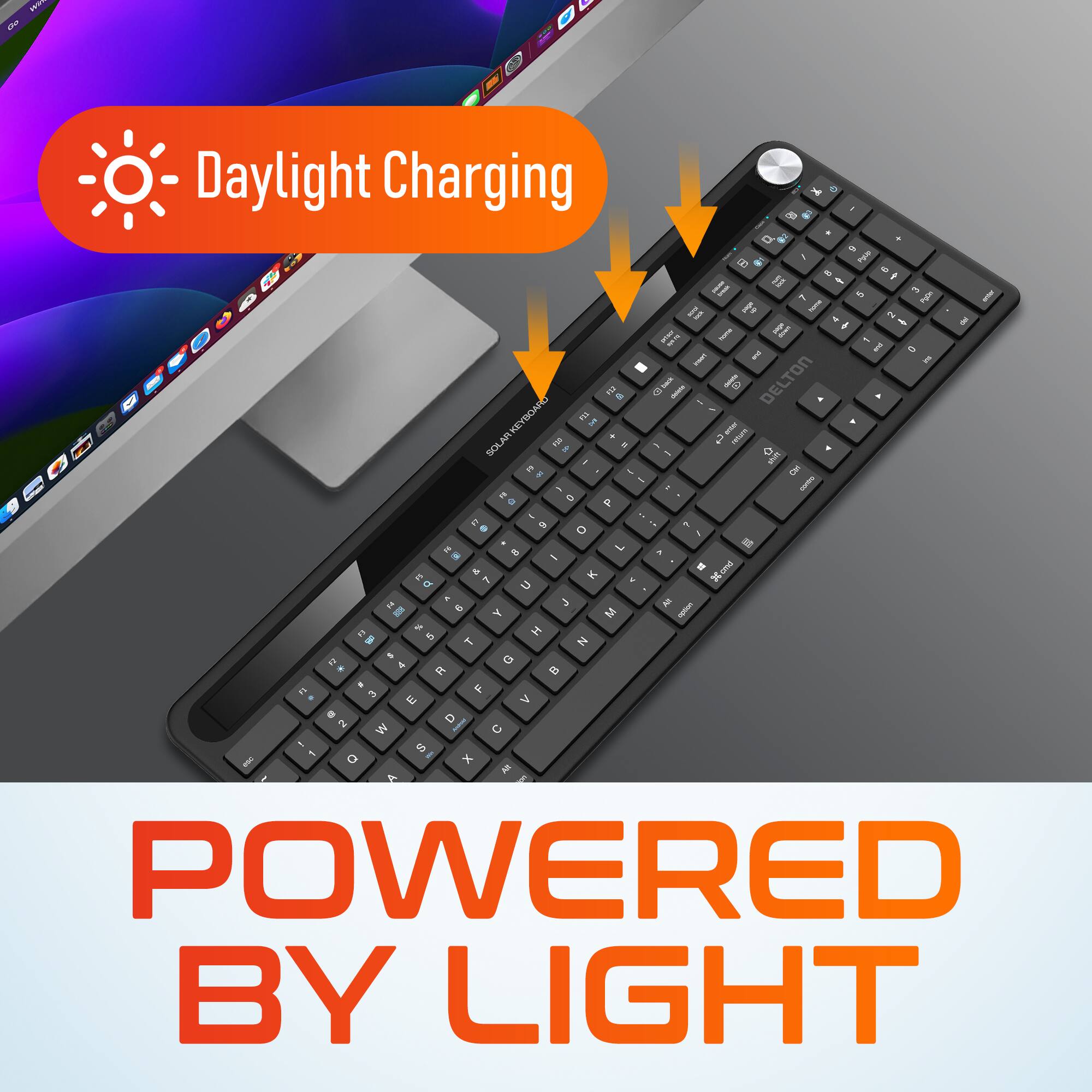 Daylight Charging, POWERED BY LIGHT