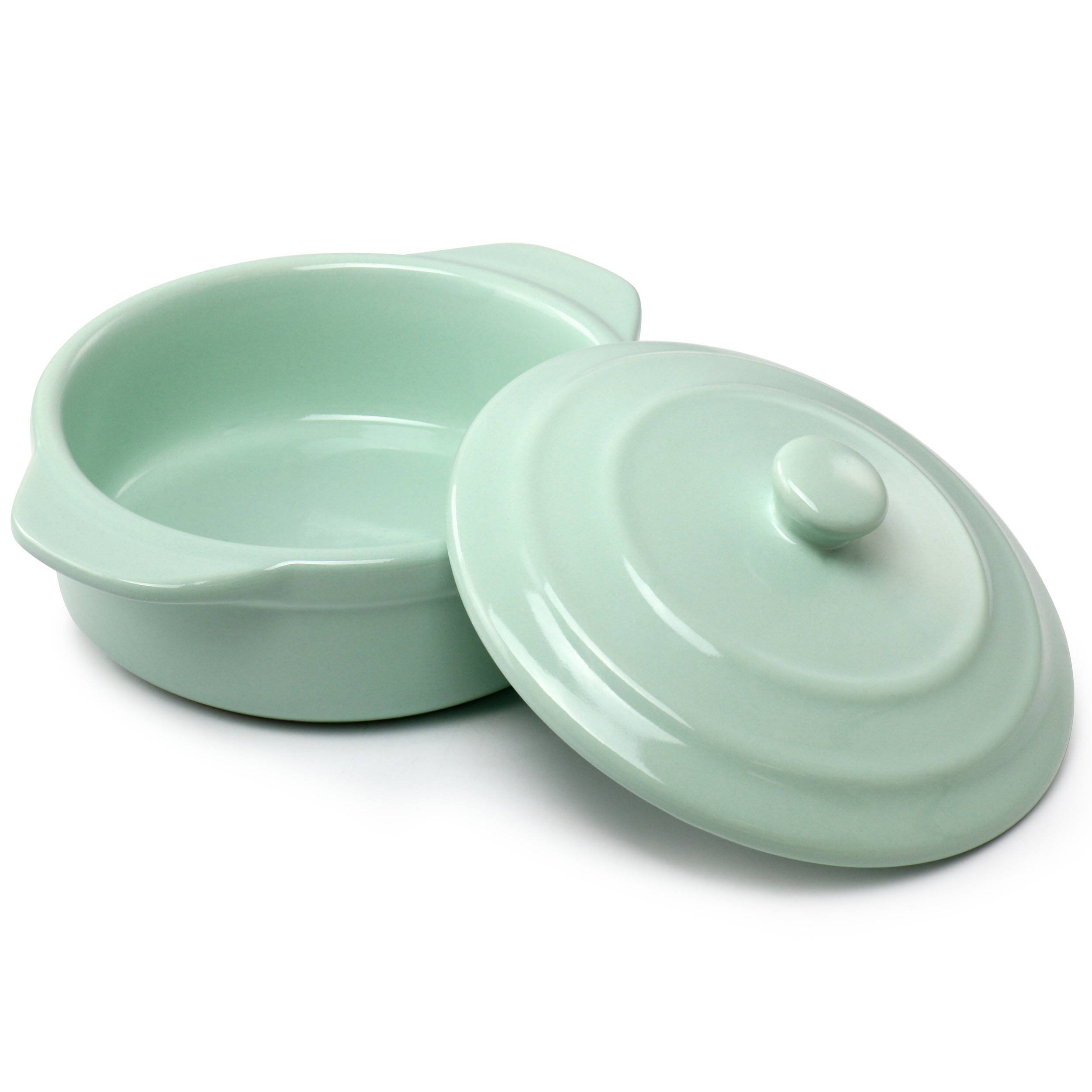 Martha Stewart Stoneware Round Casserole with Lid - Thumbnail 2