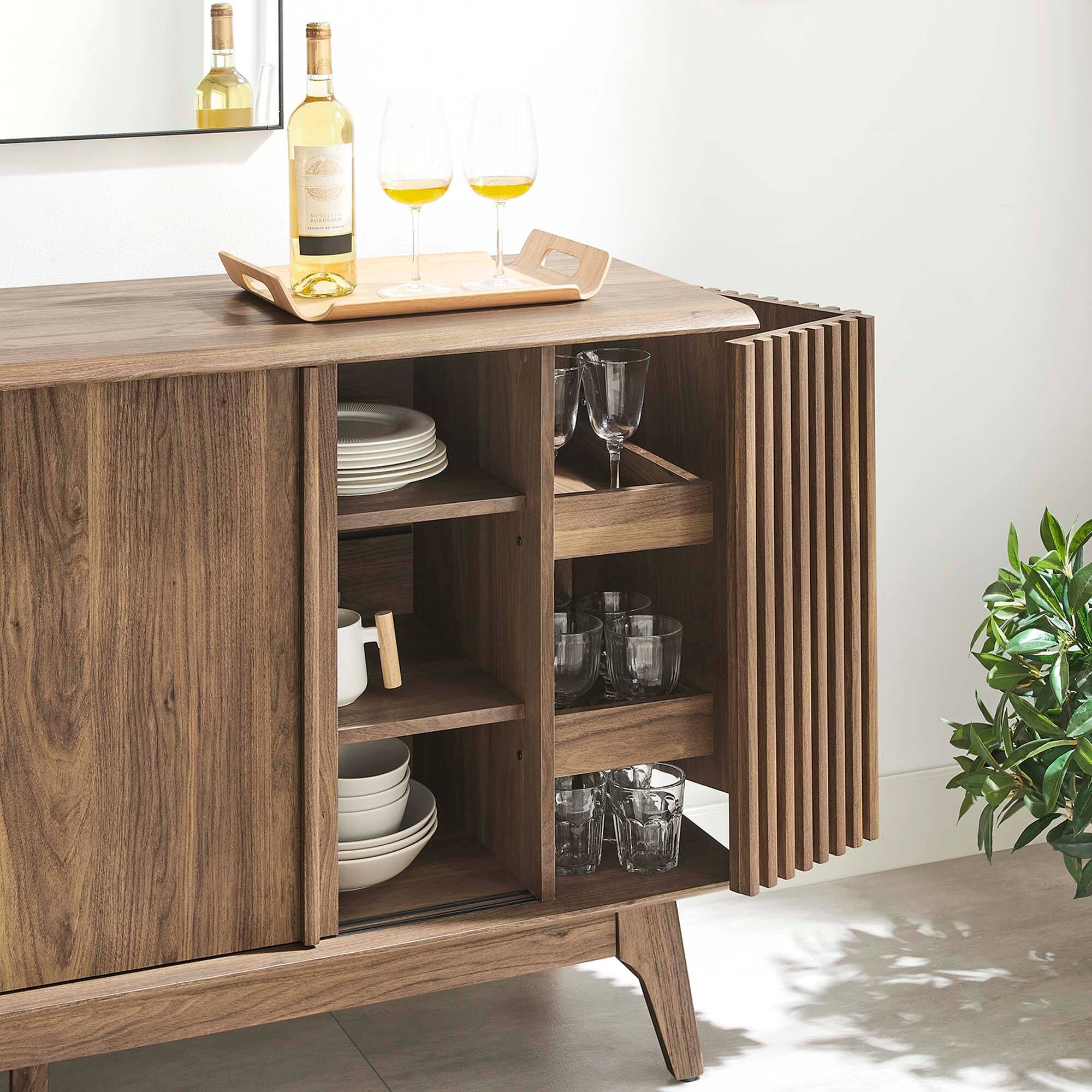 Alt View 2. Modway - Eudora Sideboard by Modway - Walnut.