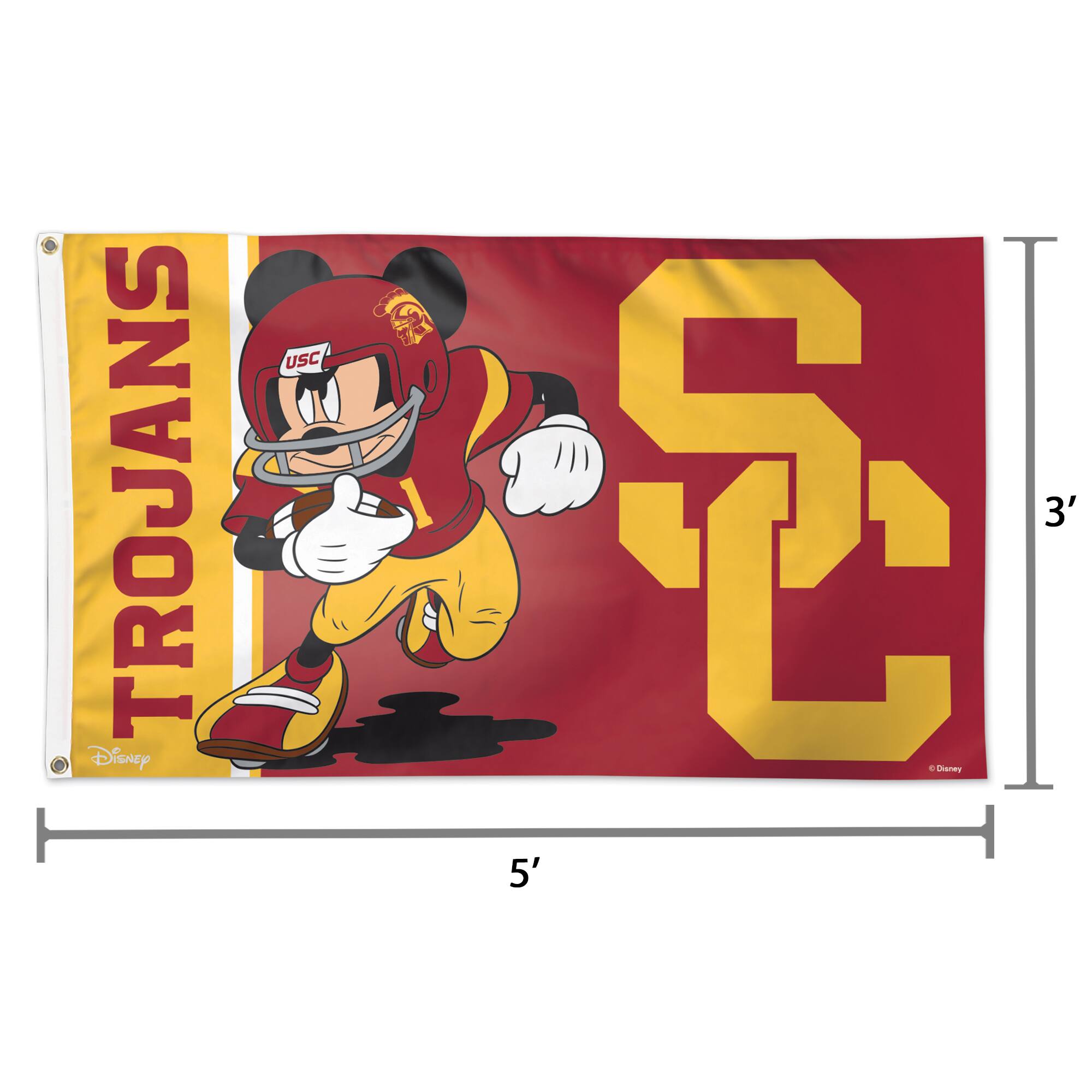 TROJANS  
Disney USC  
3' x 5'