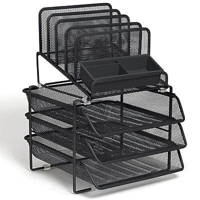 TRU RED - TRU RED™ All-In-One 10-Compartment Wire Mesh Compartment Storage, (TR57530) - Matte Black price history on PriceWatchPro