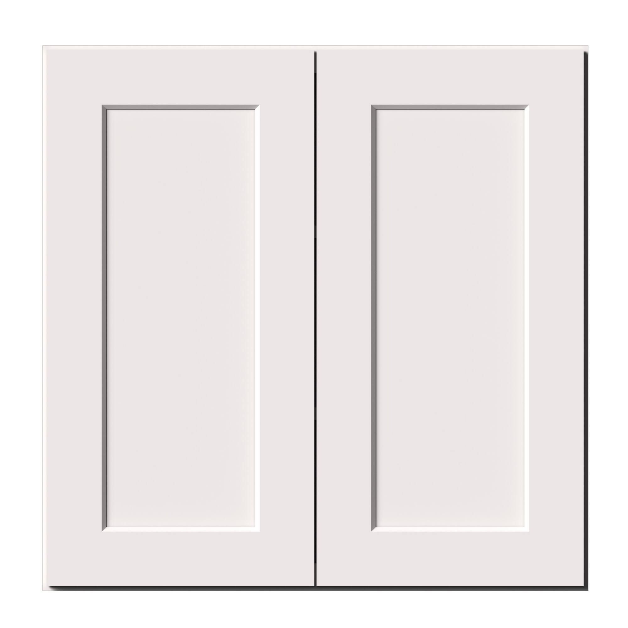 Alt View 1. Boyel Living - 30-in W x 30-in H x 12-in D Shaker RTA Kitchen Wall Cabinet with Soft-Close - White Shaker.