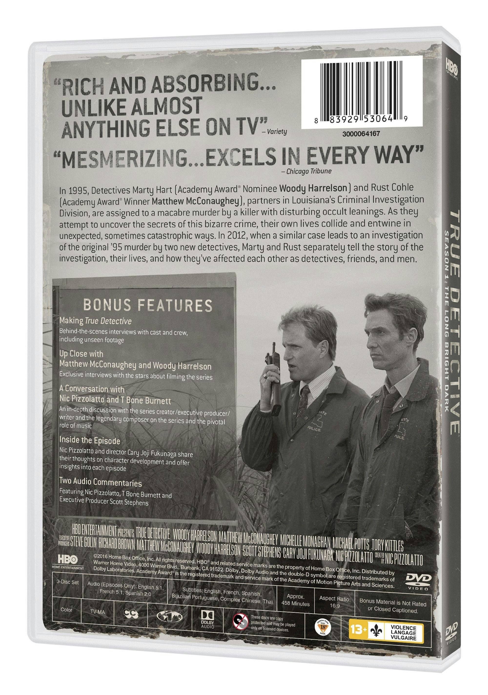Back. True Detective: The Complete First Season (Box Set) [DVD].