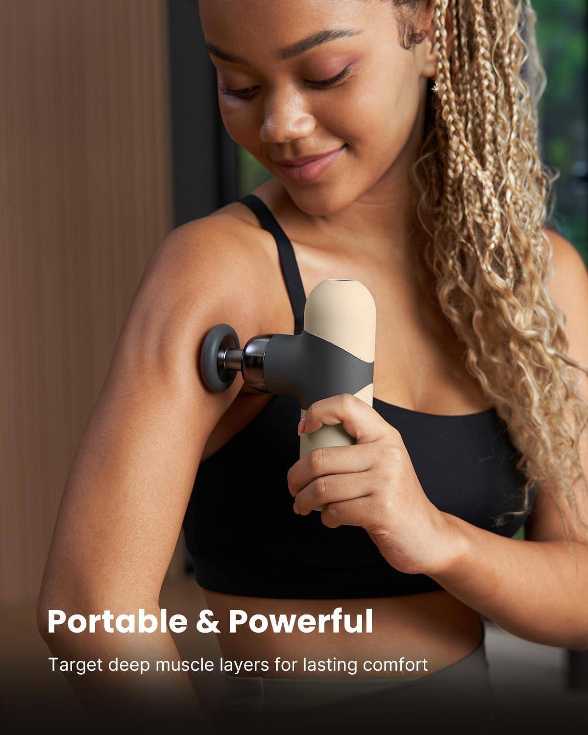 Portable & Powerful  
Target deep muscle layers for lasting comfort