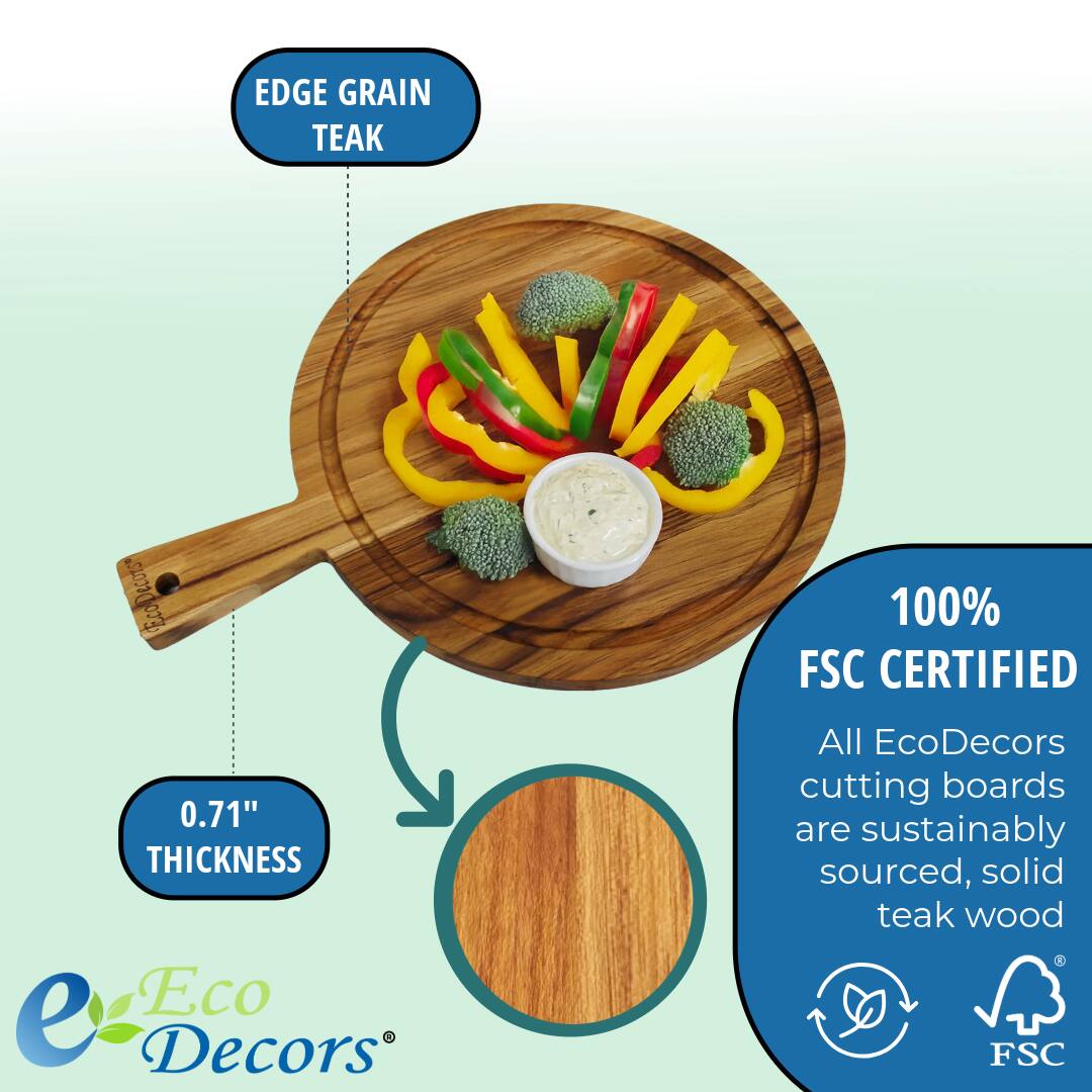 EDGE GRAIN TEAK

0.71" THICKNESS

100% FSC CERTIFIED

All EcoDecors cutting boards are sustainably sourced, solid teak wood

Eco Decors®